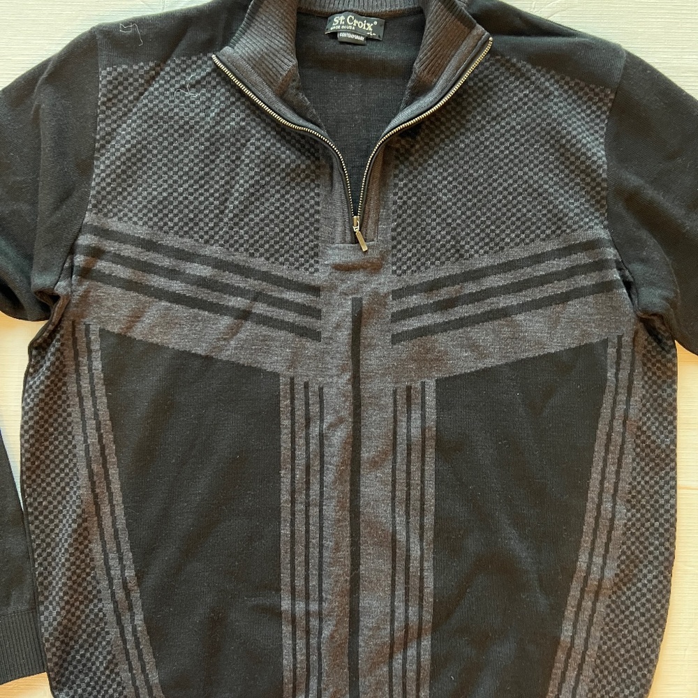 St. Croix Men's Sweater 1/4 zipper